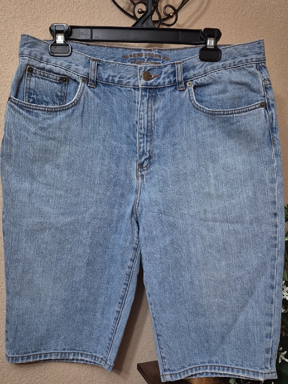 Lauren Jeans Co. Ralph Lauren Light Wash Denim Bermuda Shorts